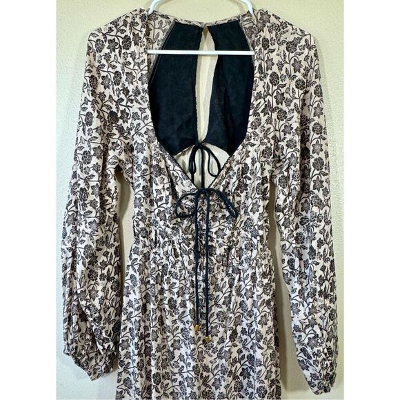 Free People Forever Timeless Soulmate Flowy Bohemian Jumpsuit W/ Back Cut Out S - Picture 6 of 16